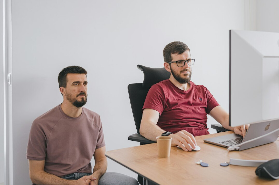 corporate team meeting in bright office