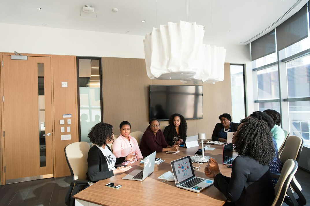 corporate team meeting